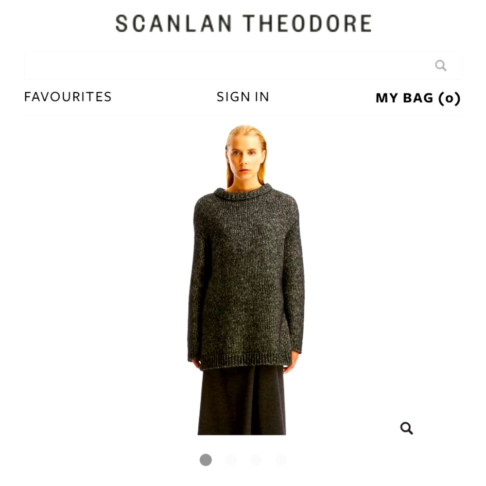 Scanlan Theodore alpaca fleece knit sweater
